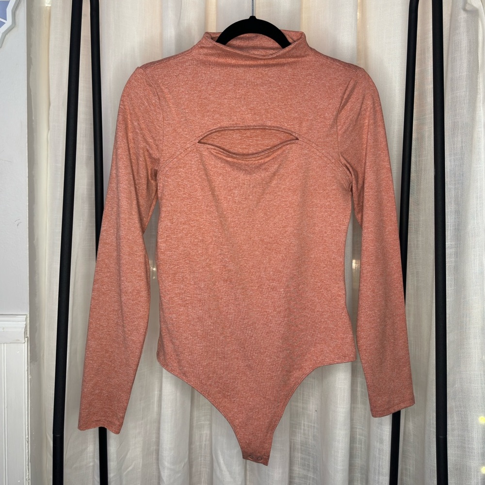 Long Sleeve Peep Hole Bodysuit